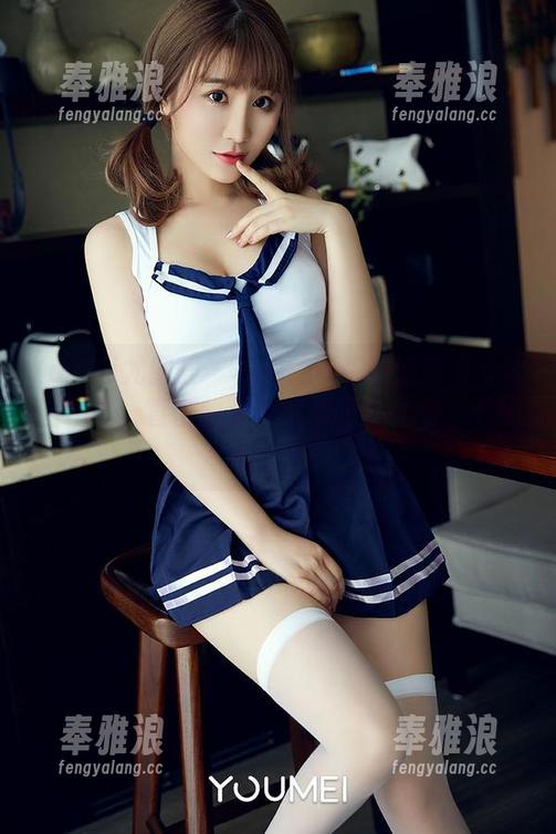 YouMi尤蜜荟 - 柚柚酱带来的激萌少女套图精选，直击我那颗脆弱的少女心，不可抗拒啊。