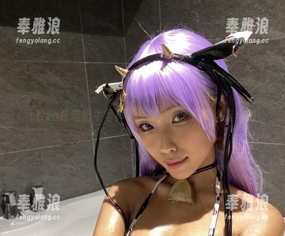 eliza喵喵 eliza喵喵奶牛写真,没有圣光的反正也挺爽的