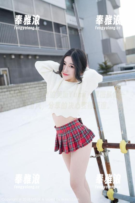 魅妍社-美昕Yumi 魅妍社 - 白色的美昕Yumi,原图就像一缕清风,分享的决心变得深邃。
